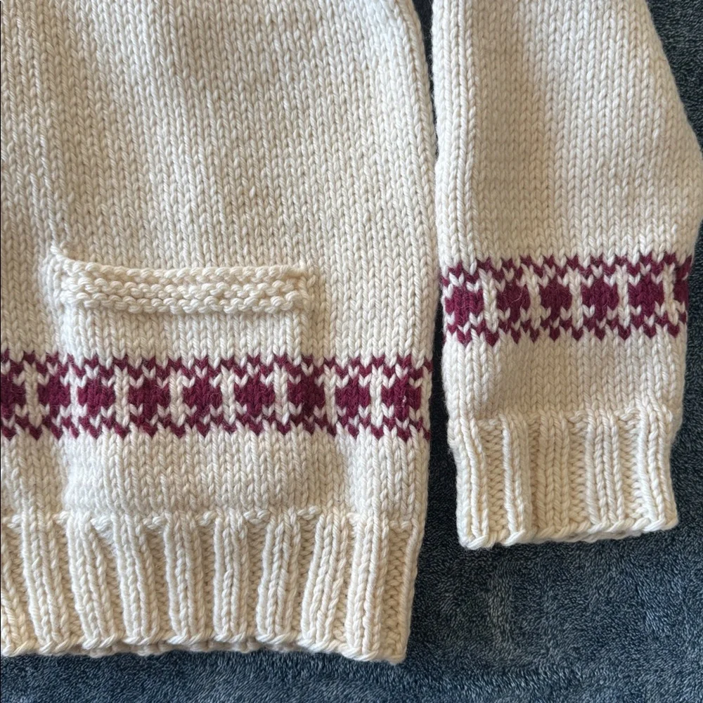 VTG Mary Maxim 1960s Handknit Cardigan - Picture 2 of 11